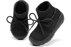 MORENDL Baby Sock Shoes Toddler Sneakers Infant Tennis Slip On Walking Shoes Boys & Girls Non-Slip Slippers