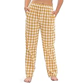SAMGU Women's Cotton Sleep Pants, Elastic Waist Comfy Casual Lounge Pants with Pockets