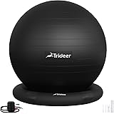 Trideer Ball Chair - Exercise Stability Yoga Ball with Base for Home and Office Desk, Ball Seat, Flexible Seating with…