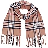 TZ Promise Tartan Plaid Cashmere Feel Classic Soft Luxurious Winter Scarf For Men Women