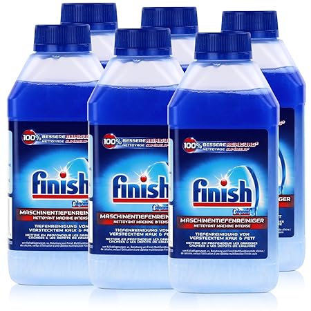 Finish Maschinenpfleger Regular Spülmaschinenreiniger Anti Kalk und Fett 6er Sparpack (6 x 250ml)