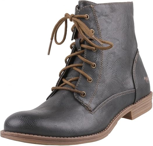 mustang grey ankle boots