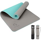 Gruper Yoga Mat Non Slip, Eco Friendly Exercise Mat with Carrying Strap | Pro TPE Yoga Mats for Women, Anti-Tear Workout Mats for Home, Pilates and Floor Exercises, 72"L x 24"W x 0.24"/0.32"TH