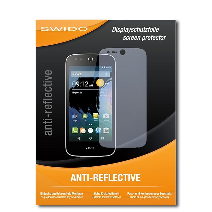 SWIDO Displayschutz für Acer Liquid M330 [4 Stück] Anti-Reflex MATT Entspiegelnd, Hoher Härtegrad, Schutz vor Kratzer/Glasfol