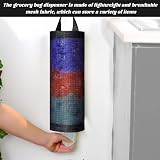 hioseyre 2pcs Carrier Bag Holder with Hooks - Grocery Mesh Organizer view 4