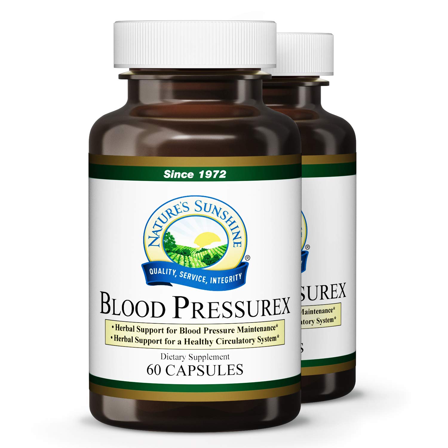 Nature's Sunshine Blood Pressurex 60 Capsules, 2 Pack DailyNutriPlus LLC