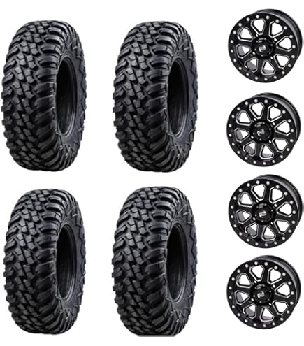 Amazon.com: Four 28x10-14 Tusk TERRABITE 8-Ply Radial UTV Tires on