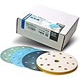 Eagle Abrasives Super Buflex Flexible Polishing Discs Starter Kit, SP19360, K2000 - K3000, 15 Holes, 15 Discs + 1 Interface Pad