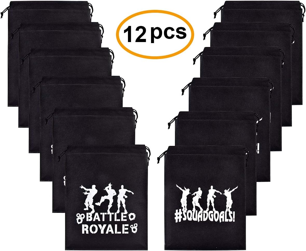 12 Pack Gaming Drawstring Bags Party Favor Loot Gift Goodie Bags Party Supplies