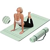 PAIDU Large Yoga Mat-72’x36’x0.4’ Extra Width ＆ Thick,Comfortable,Non-Slip Exercise Mat-Works Great on All Floor for Stretching,Yoga Studio,Gym or Home Workouts