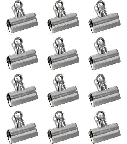 Amazon.com: X-ACTO 2004LMR Bulldog Clips, Steel, 1-Inch Capacity