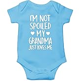 I'm Not Spoiled My Grandma Just Loves Me Baby Bodysuit Adorable Comfy Romper Clothing Newborn