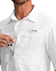 Men's Fishing Shirts with Zipper Pockets UPF