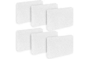 CLEANGELA 6 Pack WF813 EQWF813 Humidifier Filters Replacement Compatible with Equate EQ-2119-UL PCWF813 Relion RCM-832 RCM-832N ProCare PCCM-832N Cool Mist Humidifier Replacement Filter
