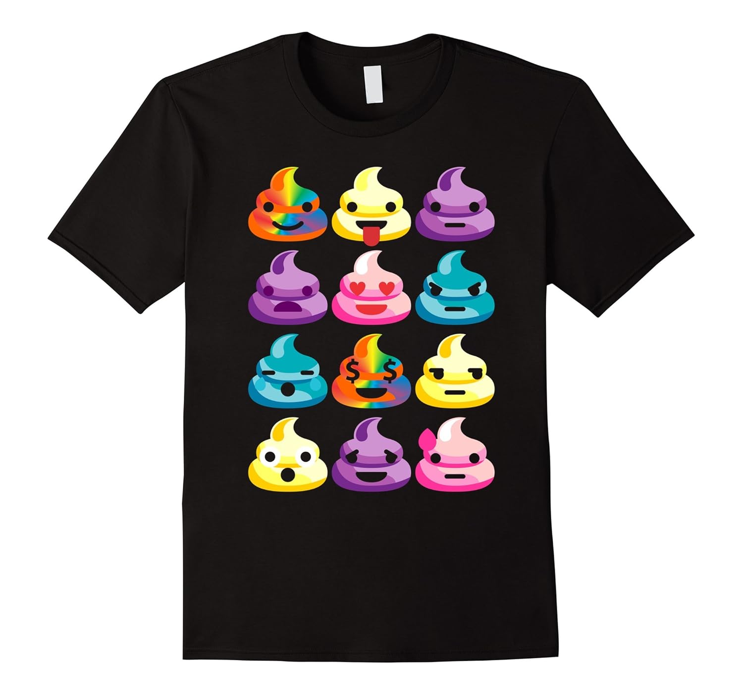 I Love Poop Rainbow Shirt Funny Poop Emoji Shirts Gifts TPT