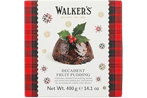 WALKERS Walker’s Luxury Rich Fruit Pudding, 14.1 oz, Includes 1 Plum Pudding