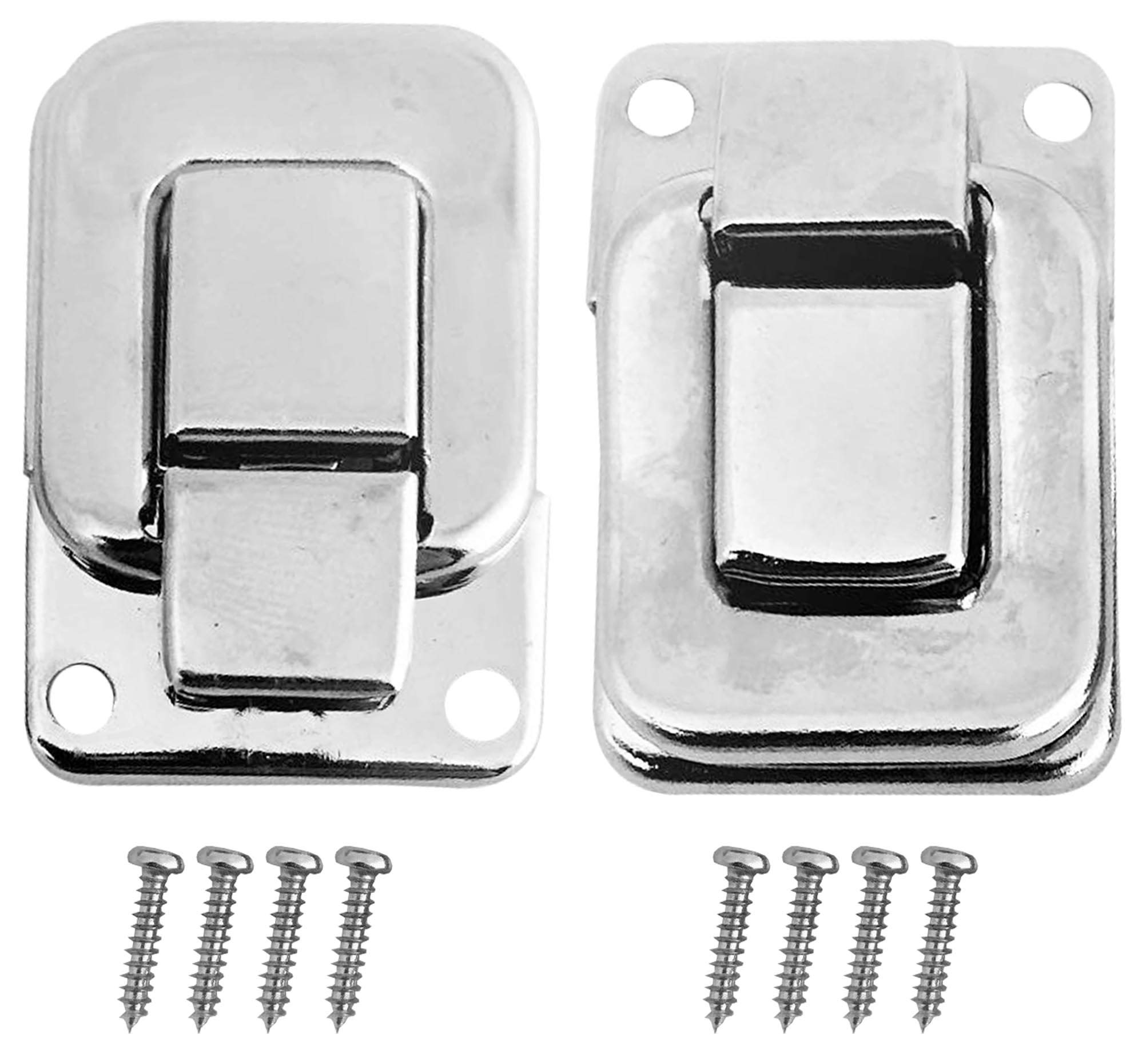 Toggle Catch Lock Clamp Clip Latch Chest Trunk Hasp for Case Jewelry Box Necklace Boxes Toolbox Drawer Cabinet Suitcase - Silver by REMI Tools LTD