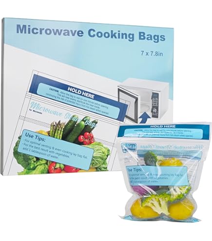 Quickasteam Microwave Cooking Bags Large Size 25 Pack | Desertcart