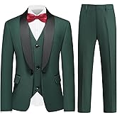 Boys Suit Tuxedo Set Blazer Vest Pants Shirt with Bow Tie for Kids Wedding Size 4-16 Shawl Lapel Formal Outfit