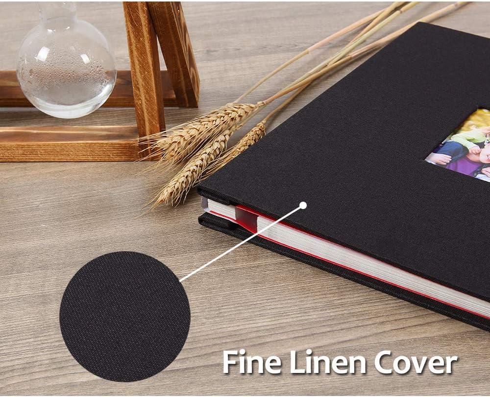 Vienrose Large Photo Album Self Adhesive for 4x6 8x10 Pictures Scrapbook Album DIY 40 Blank Pages with A Metallic Pen - Image 4