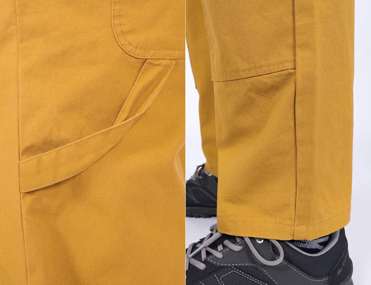 DISHANG Men's Bib Overalls with Adjustable Front Suspenders and Functional Pockets: Clothing