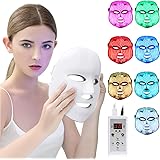 Download Amazon Com Led Face Mask Blue Red Yellow Light Mask Red Light Devices Led Facial Mask Skin Care Led Light Therapy Facial Photon Wireless Led Light PSD Mockup Templates