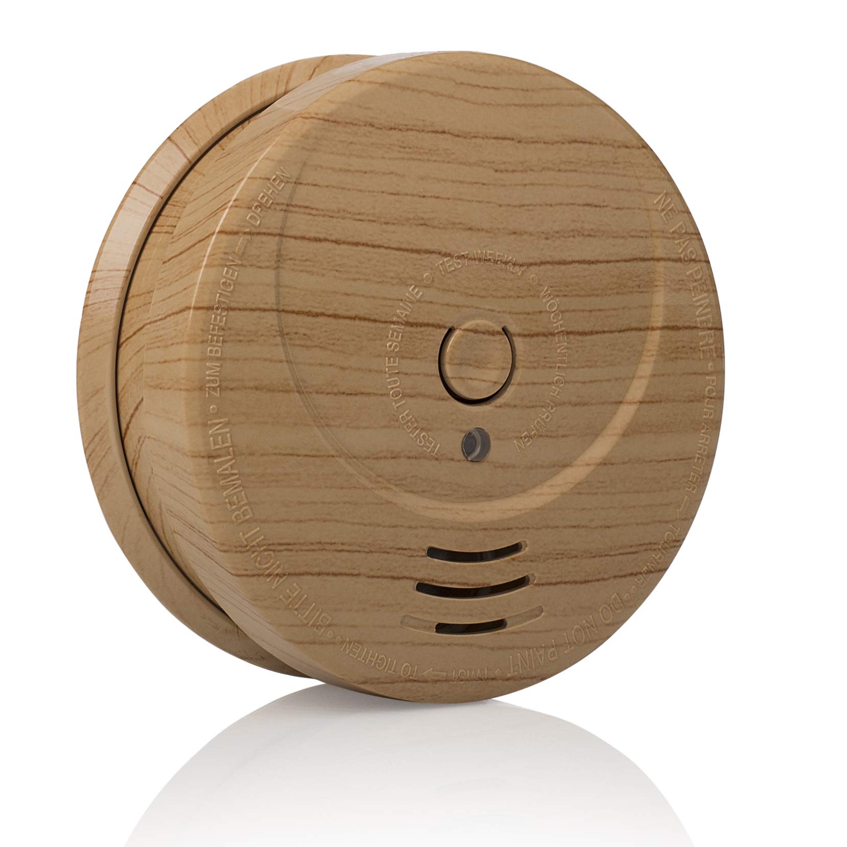 Smartwares RM149H TUV Certified 5 Year Battery Smoke Detector - Wood