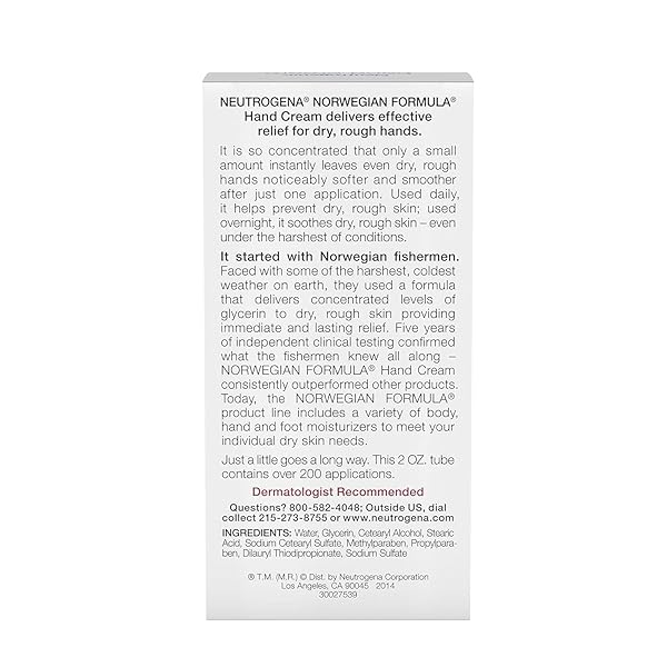 NEUTROGENA NORWEGIAN FORMULA HAND CREAM FRAGRANCE-FREE 2 OZ (PACK OF 12)