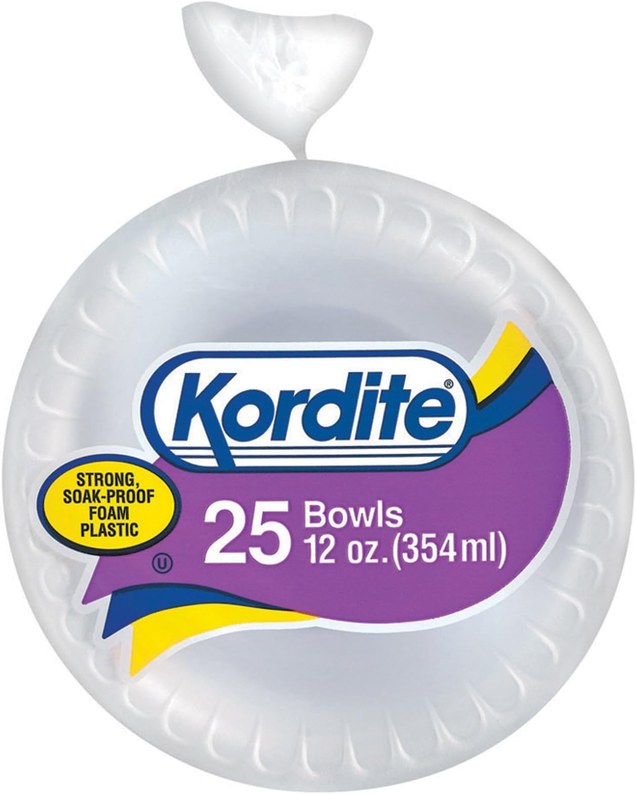 25CT 12OZ Foam Bowl