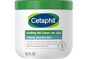 Cetaphil Soothing Gel-Cream with Aloe Instantly Soothes and Hydrates Sensitive Skin, Fragrance and Paraben Free, 16 oz