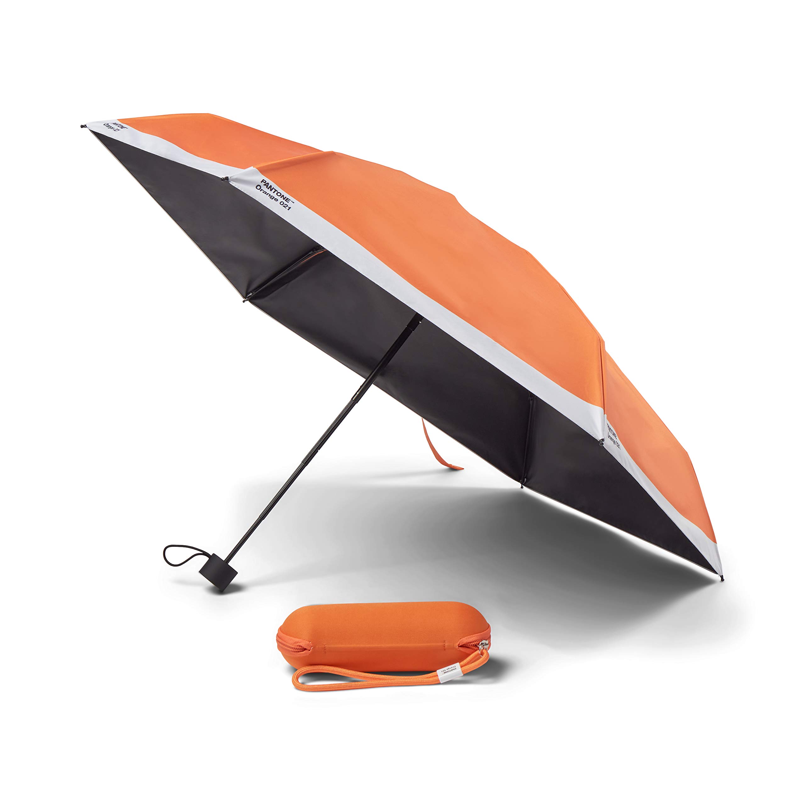 Copenhagen.design Pantone Umbrella Travel foldable in Box with keychainstrap, Orange