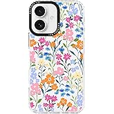 ChiCaseVer for iPhone 17 Case,Vibrant Colorful Garden Floral Design Art Pattern Aesthetics，Military-Grade Drop Protection & Soft Slim TPU Protective Cover with Camera Lens Protection for Women Girls