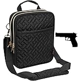 QIQU Gun Pouch Multipurpose Carry Pistol Holster Fanny Pack Waist Bag for Women, Waist Belt Pistol Holster Cross Body Gun Bag