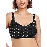 Ocean Blues Women's Plus Size Bikini Top Twist Front Molded Bathing Suit Top