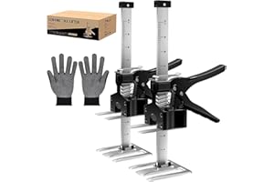 AFISEL labor saving arm jack,hand lifting tool jack,Multi Function lifter furniture jack,appliance jack lift helper tool for installing lifting Drywall Lifts,Cabinet,Tile,Door,Furniture.12 Inch 2 pack