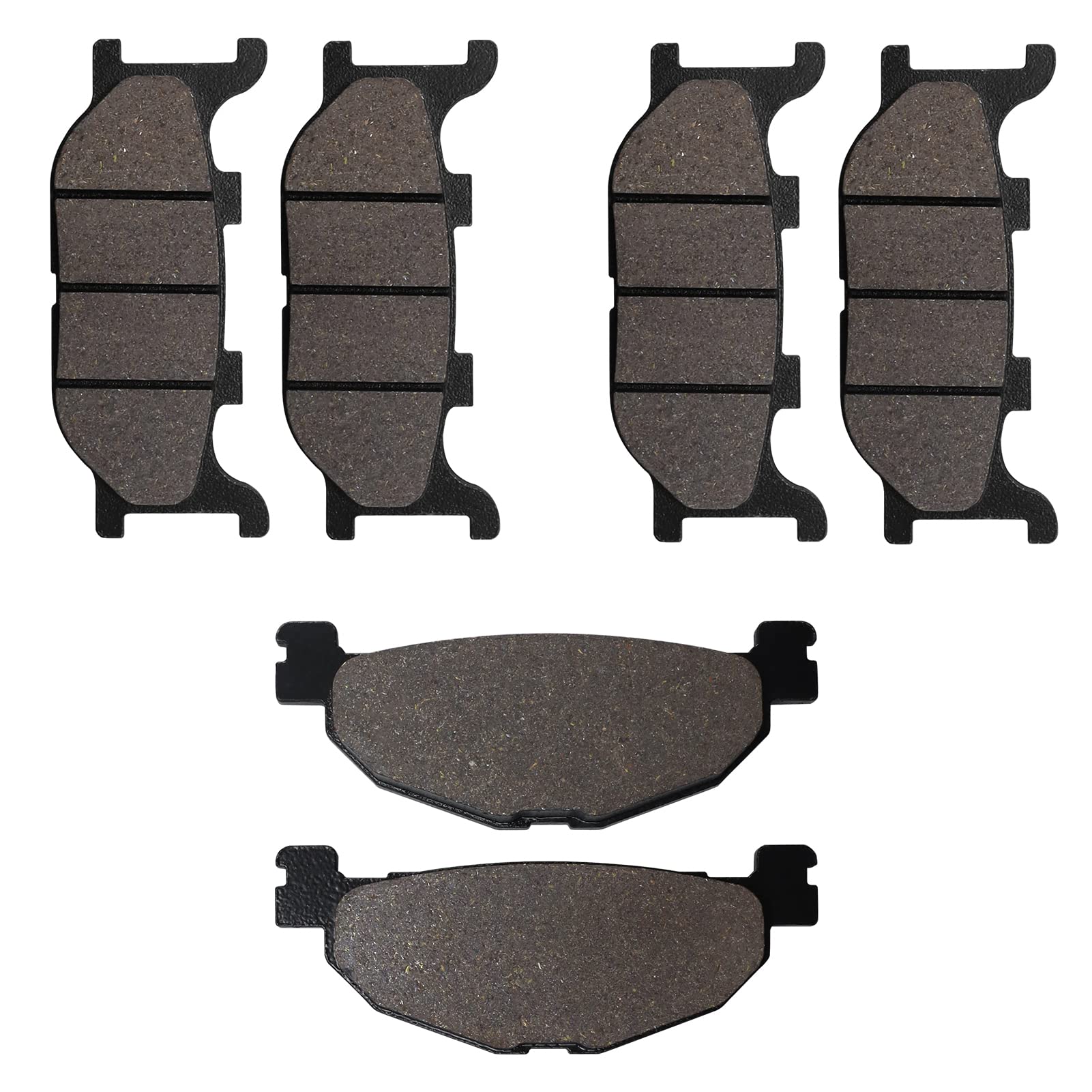 Cyleto Front and Rear Brake Pads for YAMAHA YP 400 Majesty Non ABS 2005-2013 YP 400 Majesty ABS 2007-2013 XP 500 T-Max 2004-2007