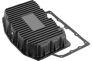 SPBREW Engine Oil Pan for 2011-2025 Ford 6.7L Powerstroke, Heavy Duty Cast Aluminum Oil Pan with Gasket & Drain Plug, Black