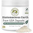 Wholistic Pet Organics DE for Dogs Organic Food Grade for Dogs - 4 Oz - Safe Non-Chemical Freshwater Silica Improves Overall Health