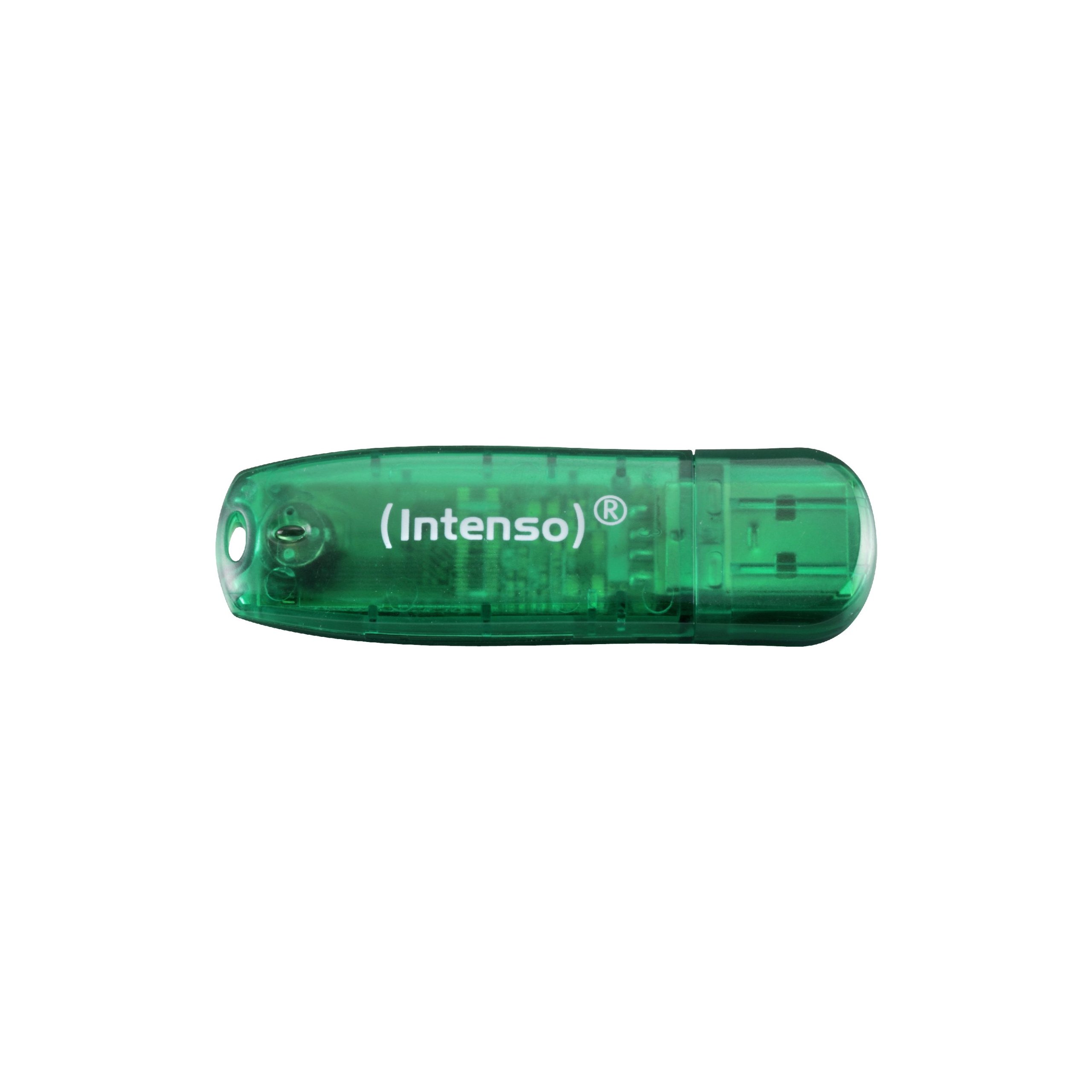 Intenso 8GB USB 2.0 Rainbow Line Flash Drive - Green