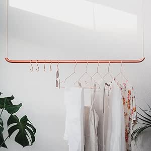 rod & knot Perchero de diseño de cuerda de cobre y algodón - 27.5 pulgadas