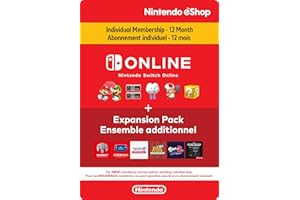 Nintendo Switch Online + Expansion Pack Individual Membership Standard 12 Months - Nintendo Switch [Digital Code]