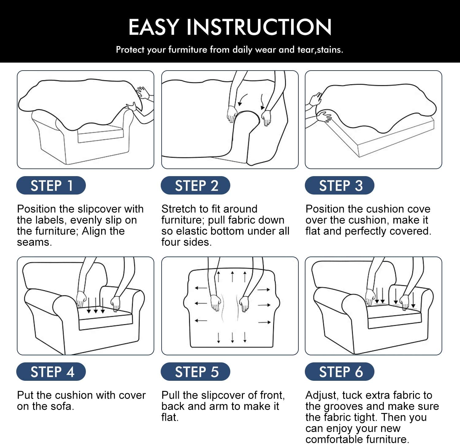 hyha Printed Couch Chair Cover - Floral Pattern Sofa Cover with Separate Cushion Cover, 2 Piece Stretch Armchair Slipcover Washable Furniture Protector (Armchair, Diamond Mandala): Home & Kitchen