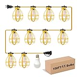 Yaoledly 100FT Construction String Lights, 100W 11