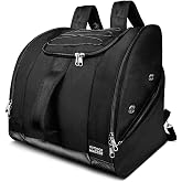 OutdoorMaster 50L Ski Boots and Snowboard Boots Bag for Travel POLAR BEAR | Separate Compartments For Boots, Waterproof Exterior &amp; Non-Slip Bottom, Travel Boot Bag for Men, Women and Youth