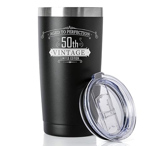 50th Birthday Gifts For Women And Men Tumbler Party 50th Birthday Decorations Best Anniversary Presents Ideas Him Her Husband Wife Mom Dad 20oz