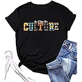 LAZYCHILD Black History Shirts for Women: Black History Month T-Shirts African American Shirt Culture Graphic Tee Tops