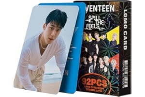 KPOPBP Seventeen Spill The Feels Album Photocards 60 PCS KPOP Lomo Cards Set 32 PCS Stickers Seventeen Photo Cards Merch gift for Boys and Girls