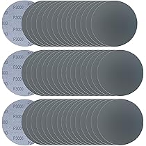 Lot De 203 Disques De Papier Abrasif Ronds (50 Mm) Avec Crochet De Ponçage Et Disque De Ponçage, Disques De Papier Abrasif Pour Ponceuse Orbitale