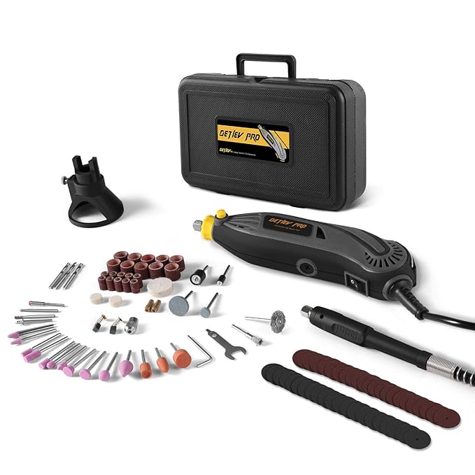 title=Utensile Rotante, DETLEV PRO Multifunzione Rotativo con 100 Accessori 6 Velocità