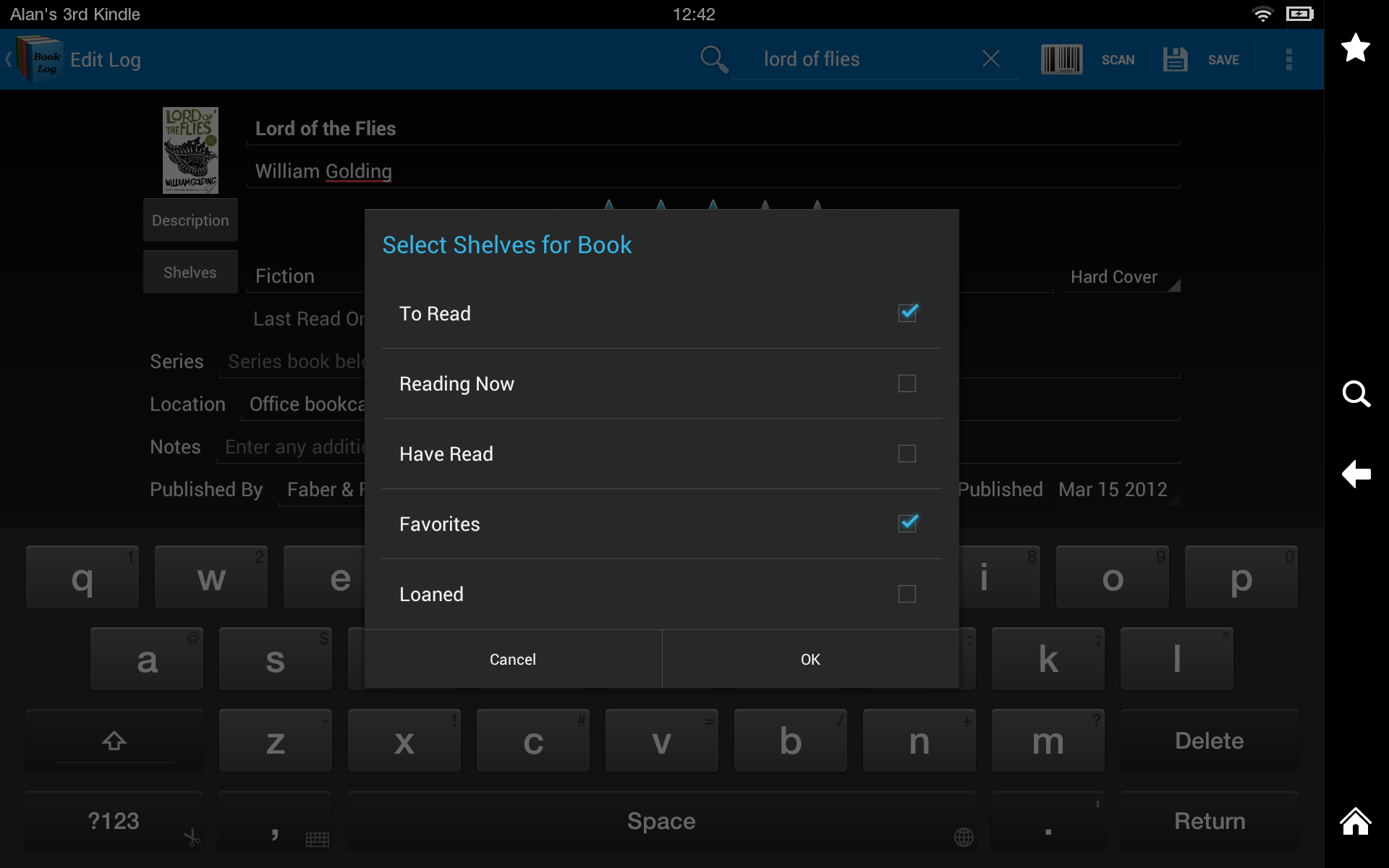Book Log Appstore for Android